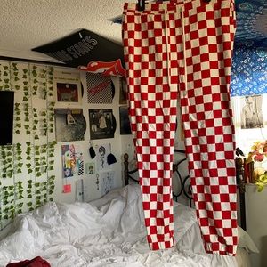 Checkerboard joggers